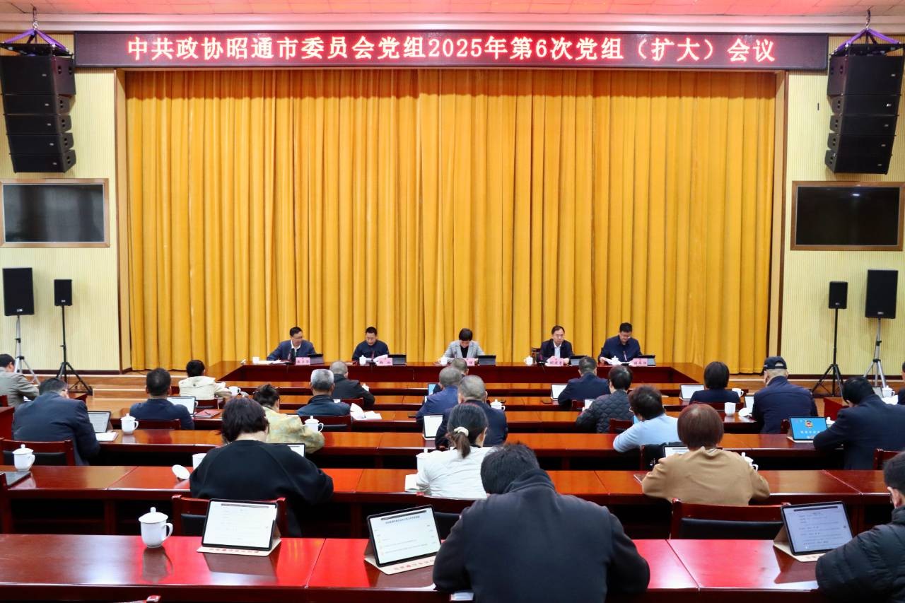 市政协党组召开2025年第6次（扩大）会议
